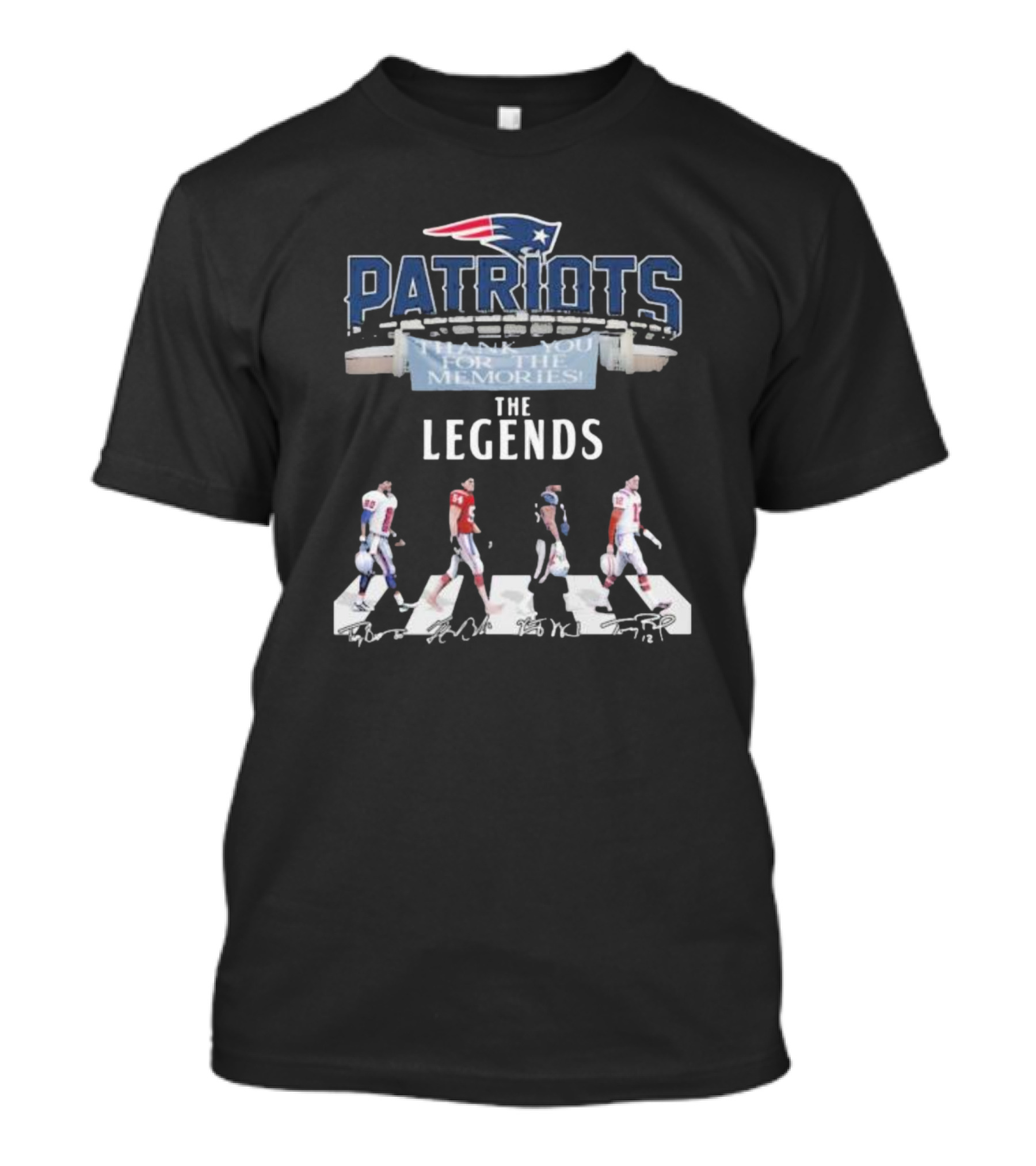 Patriots Thank You For The Memories The Legends Signature Stadium Walking T-Shirt