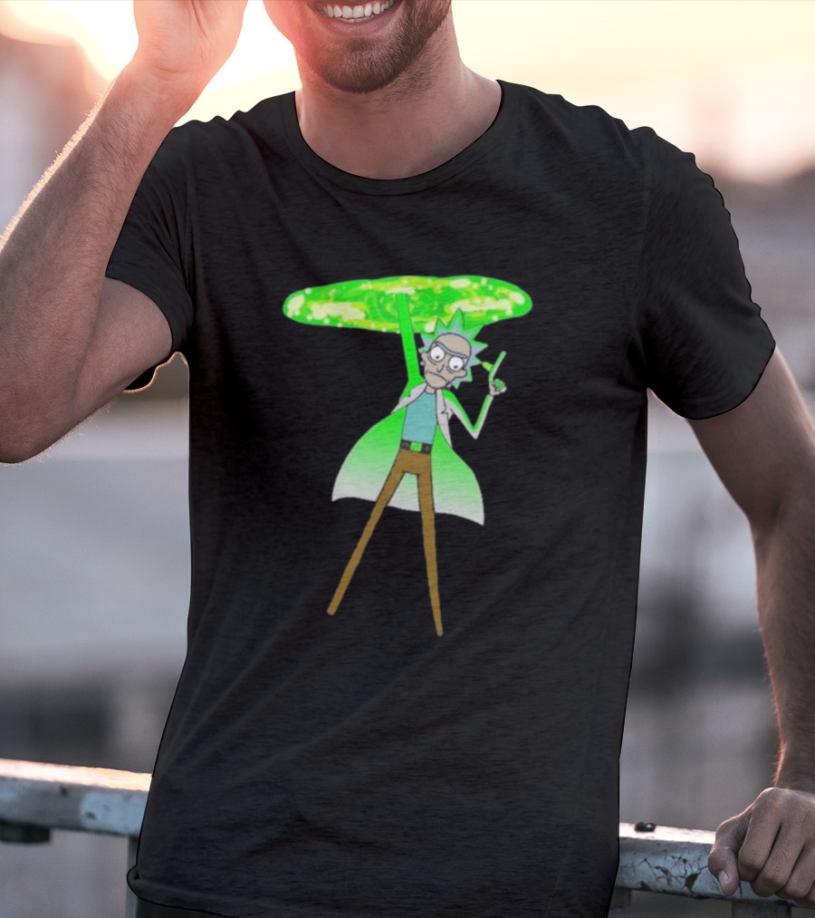 Rick Sanchez Portal Green Slime Rick And Morty T-Shirt