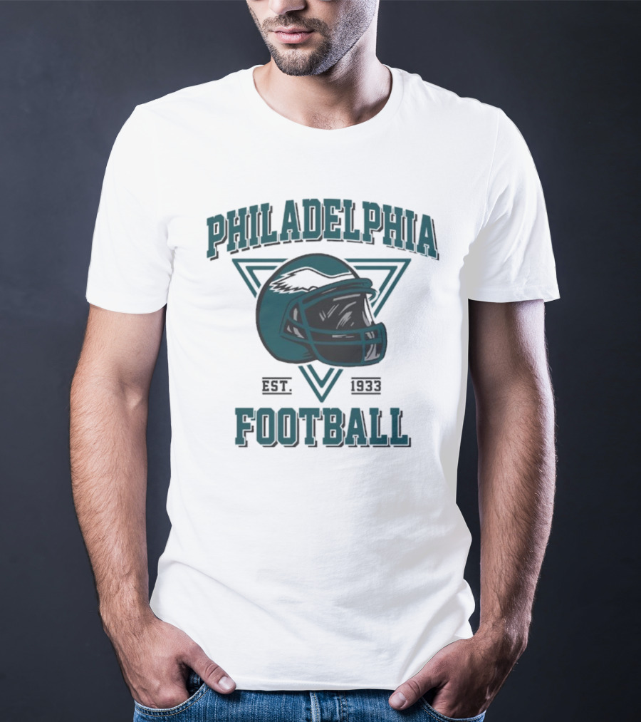 Philadelphia Eagles Helmet Est. 1933 Football T-Shirt