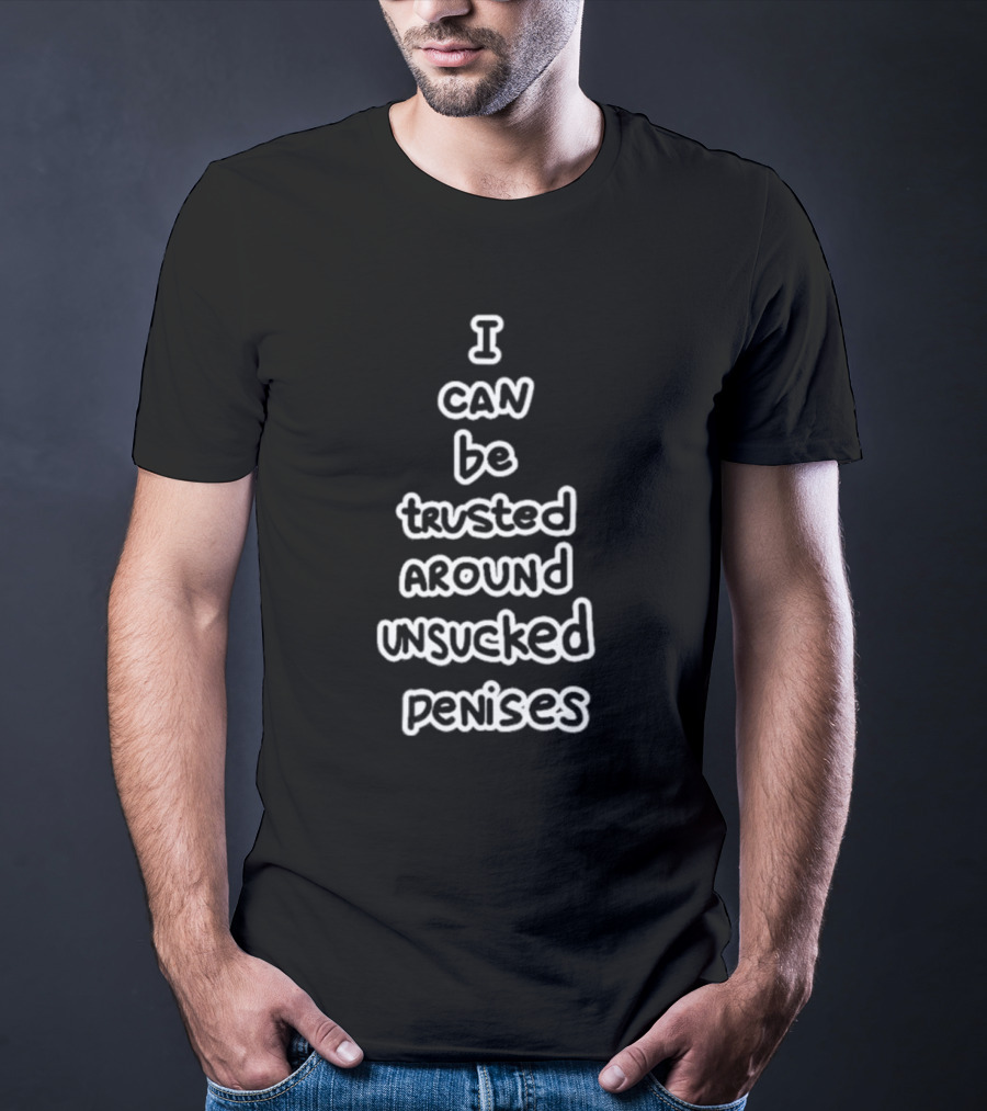 I Can Be Trusted Around Unsucked Penises Fun T-Shirt