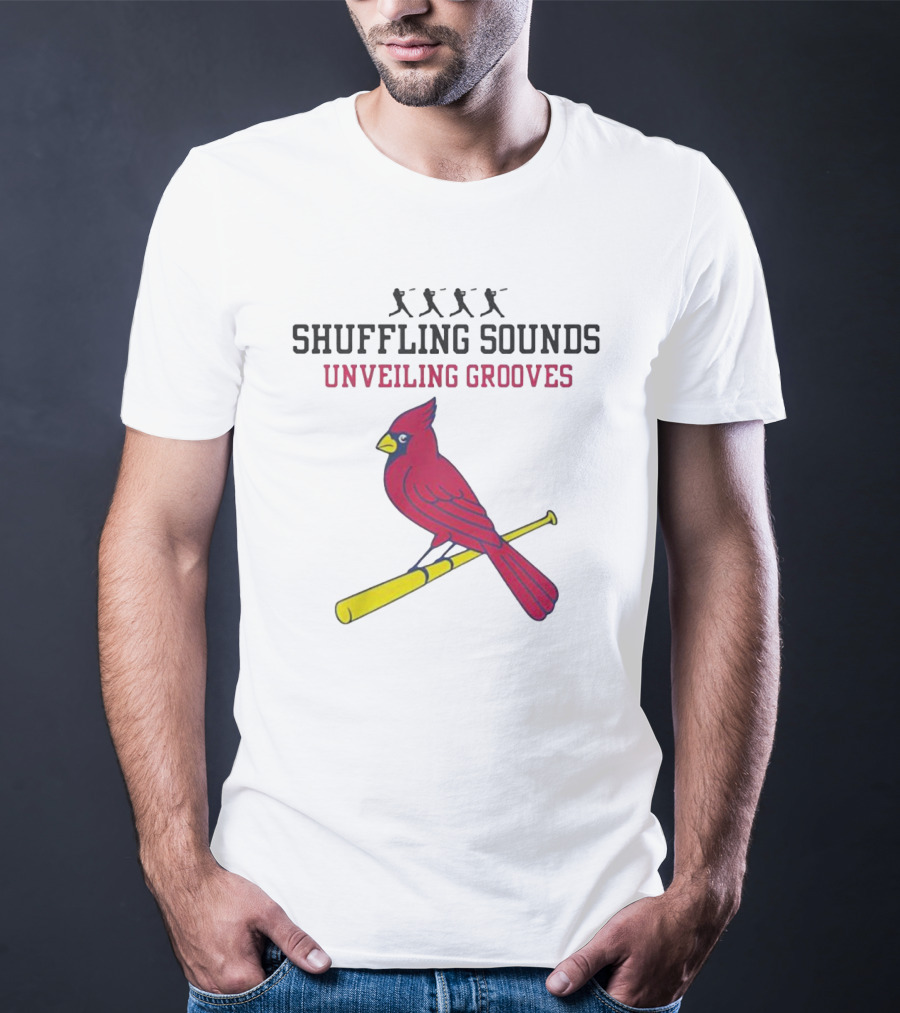 Cardinal Vibes Shuffling Sounds Unveiling Grooves T-Shirt