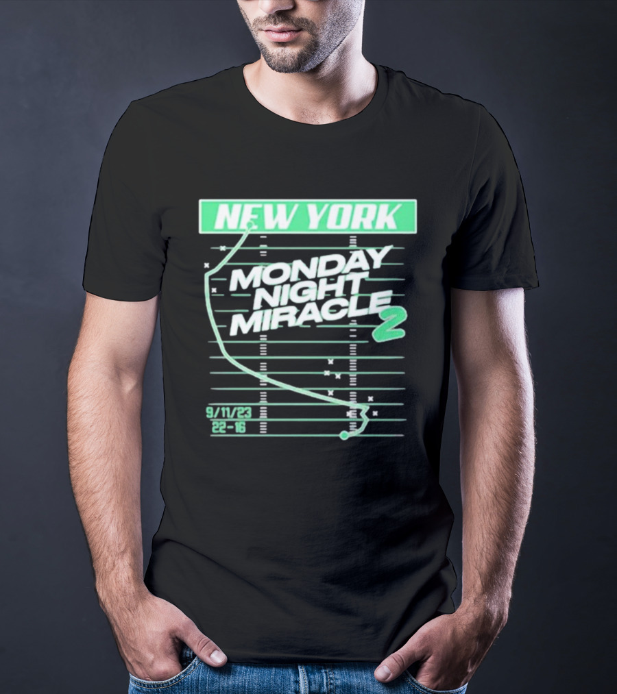 New York Monday Night Miracle 2 9/11/23 22-16 T-Shirt