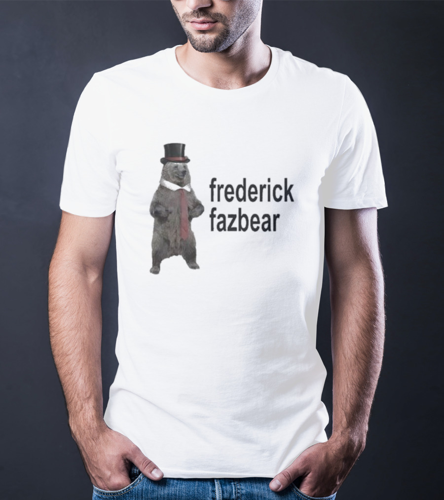 Frederick Fazbear With Top Hat And Red Tie T-Shirt