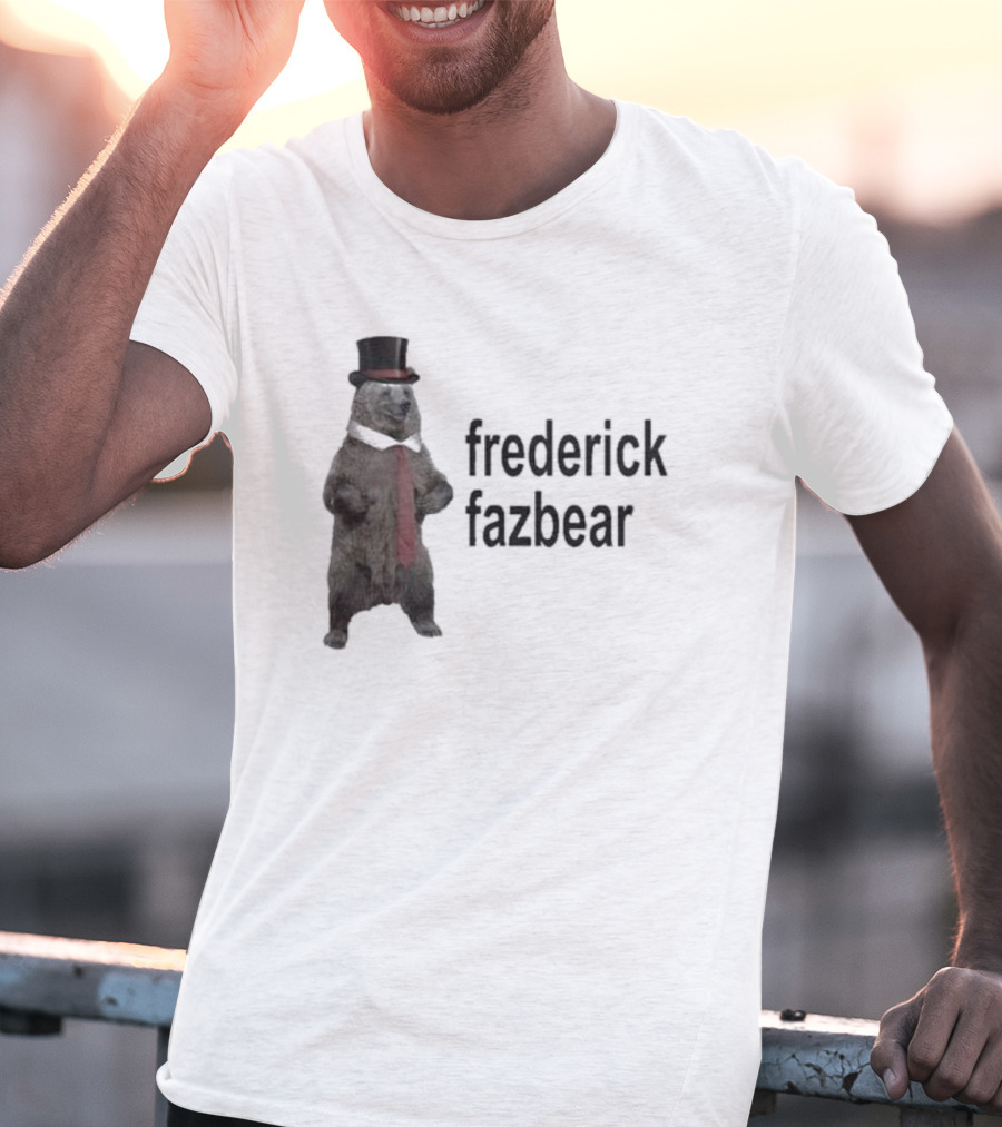 Frederick Fazbear With Top Hat And Red Tie T-Shirt