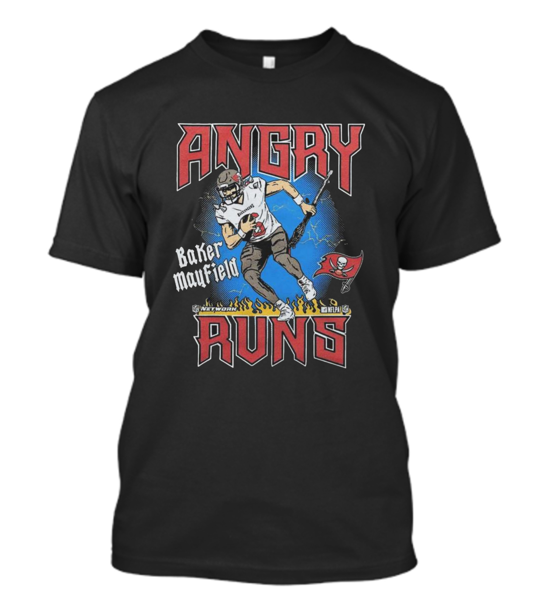 Angry Runs Baker Mayfield Tampa Bay Buccaneers NFL Network T-Shirt