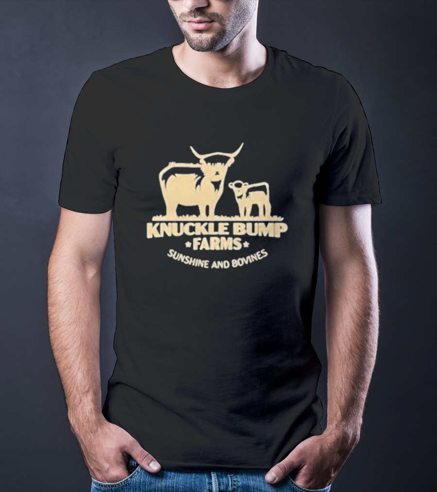 Knuckle Bump Farms Cattle Sunshine And Bovines T-Shirt