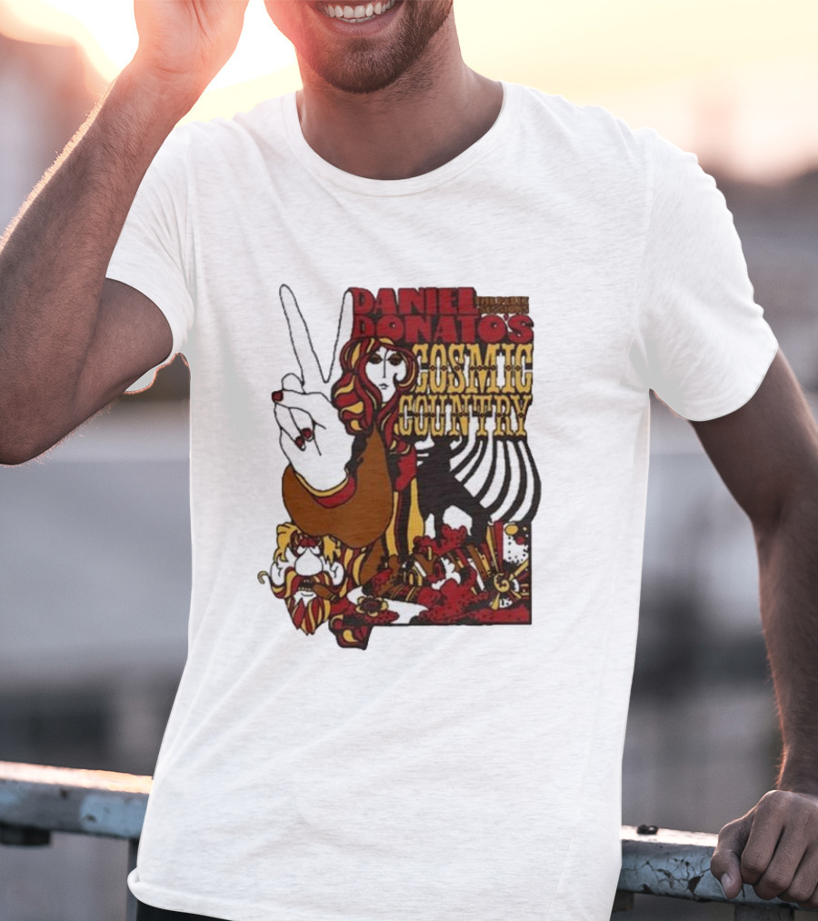 Daniel Donato’s Cosmic Country Relix Session Psychedelic Peace Sign T-Shirt