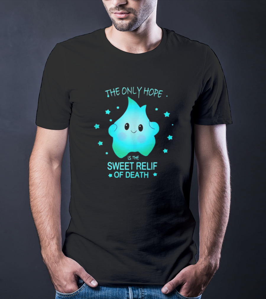 Lumalee The Only Hope Is The Sweet Relief Of Death Starry Blue Character T-Shirt