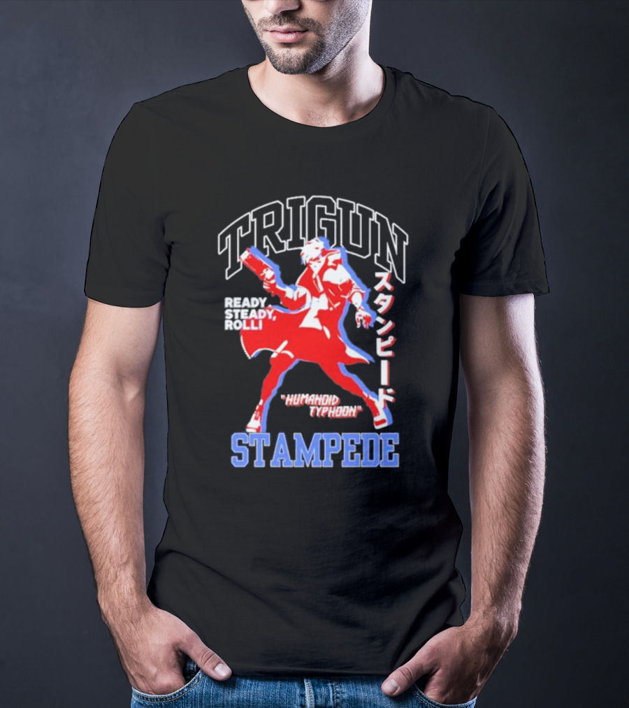 Trigun Stampede Ready Steady Rolli Humanoid Typhoon T-Shirt