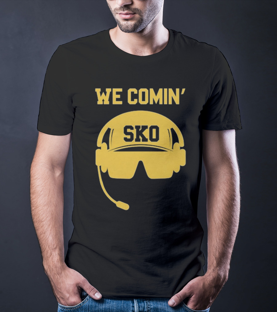 WE COMIN' SKO Prime Boulder Football Headset T-Shirt