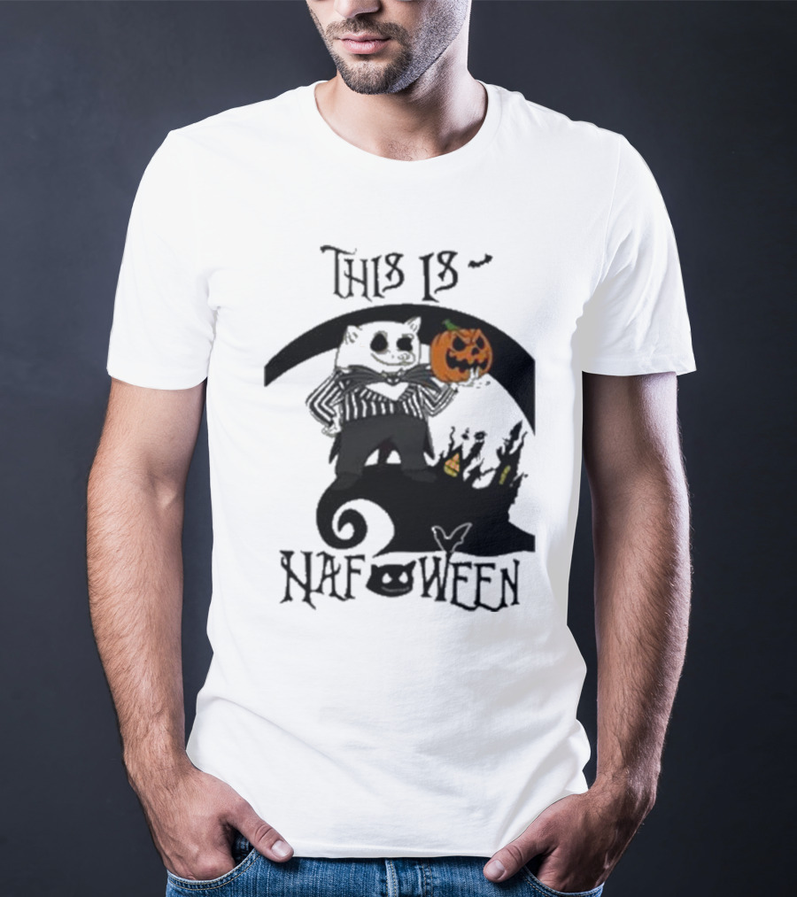This Is Nafoween Halloween Nafo Pumpkin Character T-Shirt
