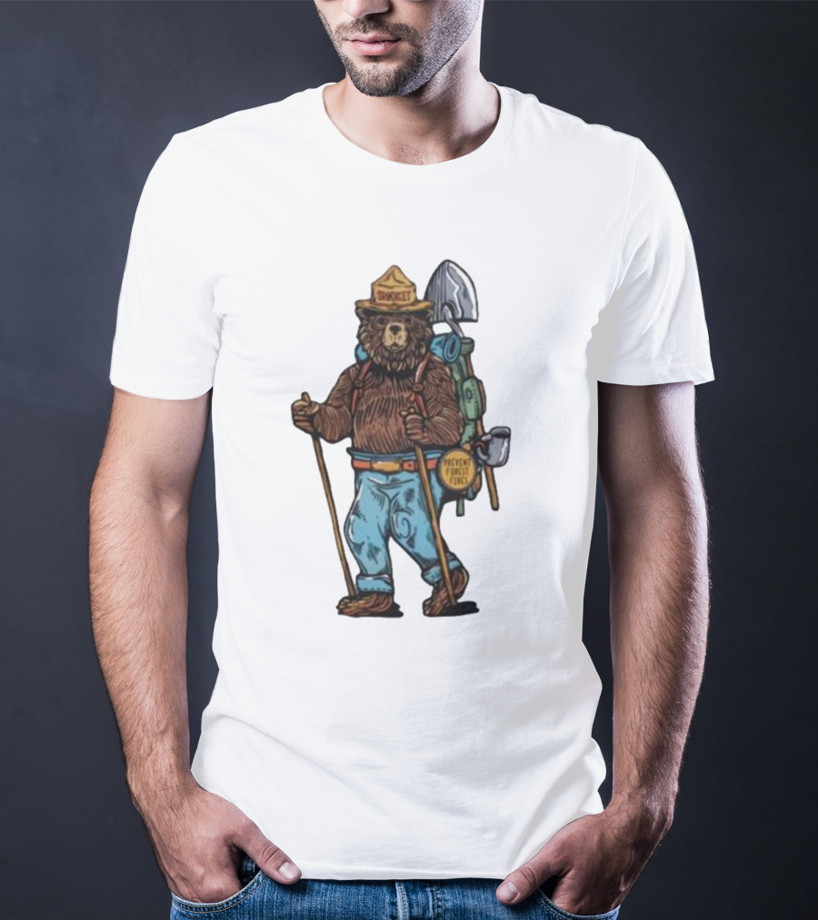 Smokey Bear Prevent Forest Fires Cartoon T-Shirt
