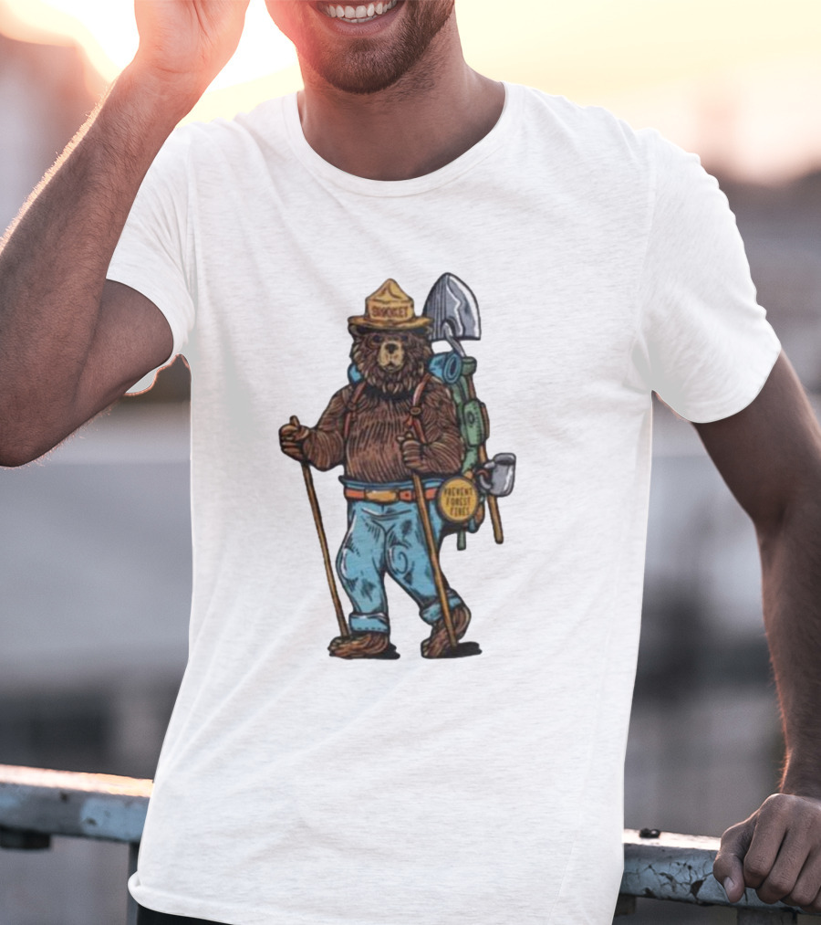 Smokey Bear Prevent Forest Fires Cartoon T-Shirt