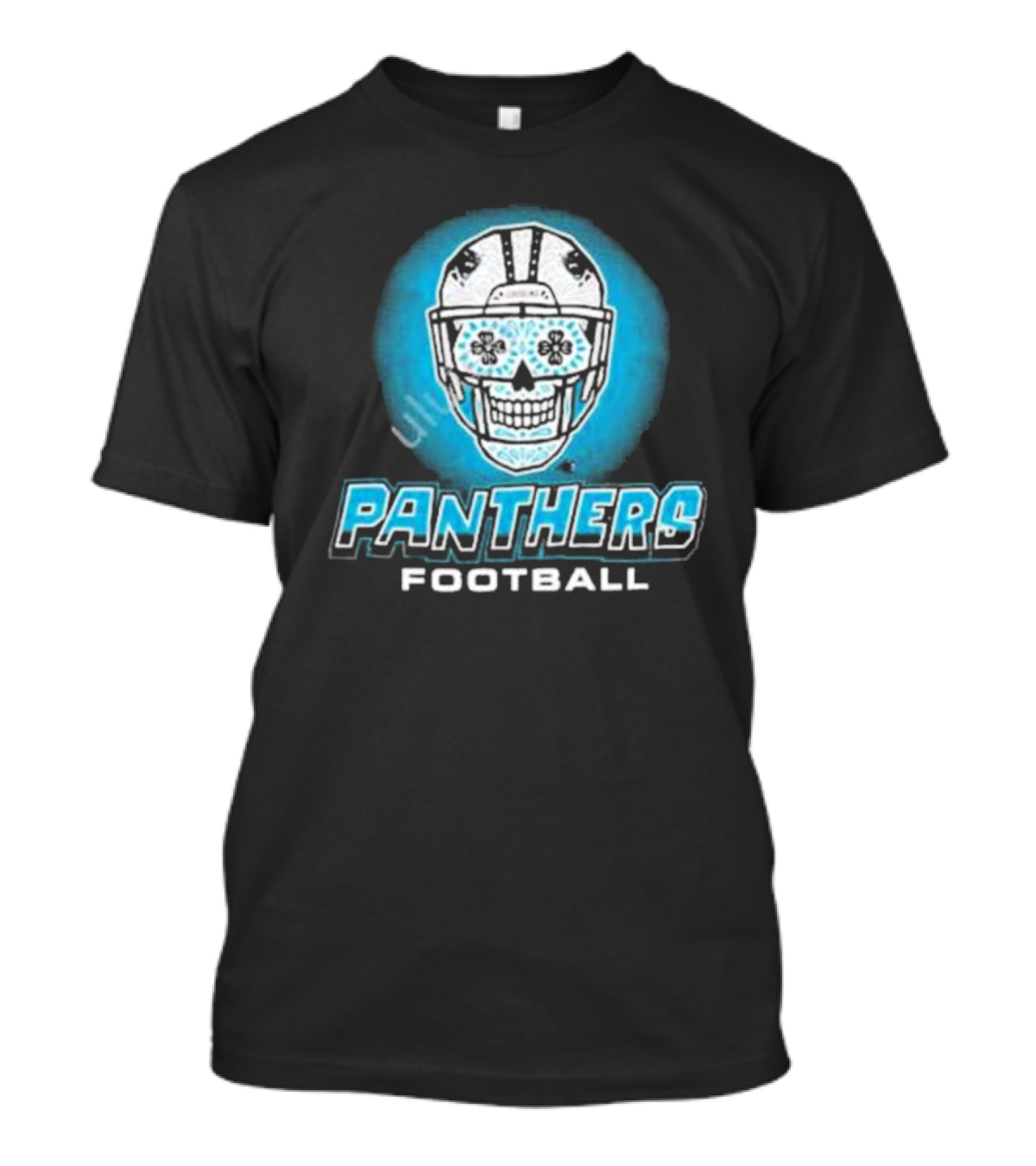 Panthers Football Skull Helmet T-Shirt
