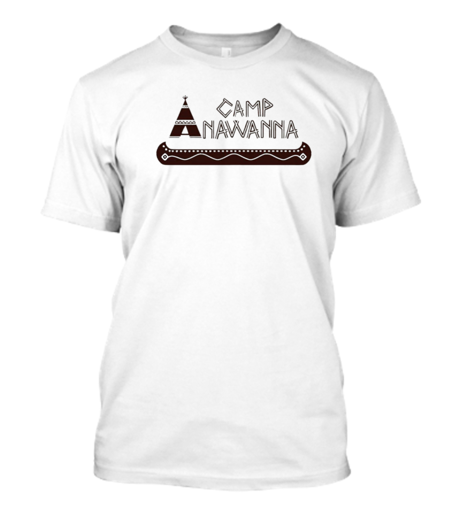 Camp Anawanna Salute Your Shorts Retro Nostalgia Tee Pee And Canoe T-Shirt