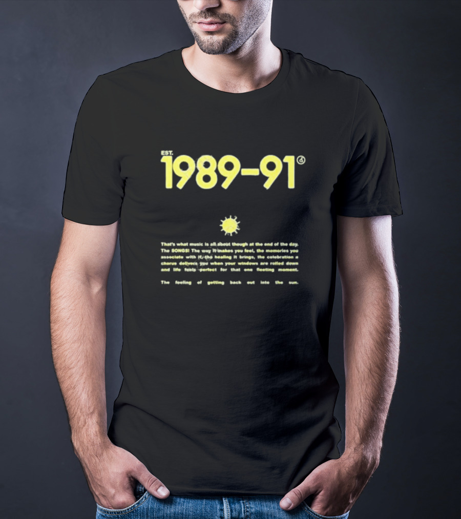 1989-91 Sage Green Music Memories Sportsman Skivvy T-Shirt