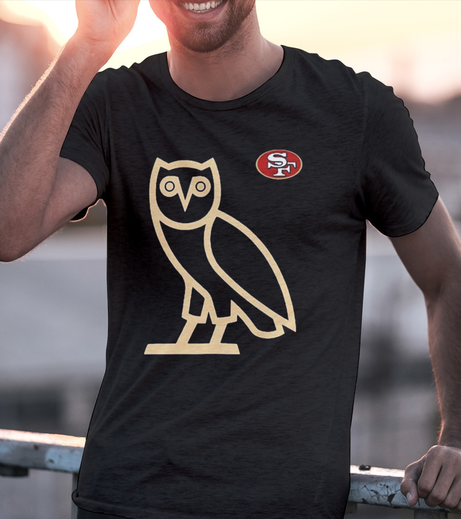 San Francisco 49ers SF Ovo Owl Scarlet T-Shirt