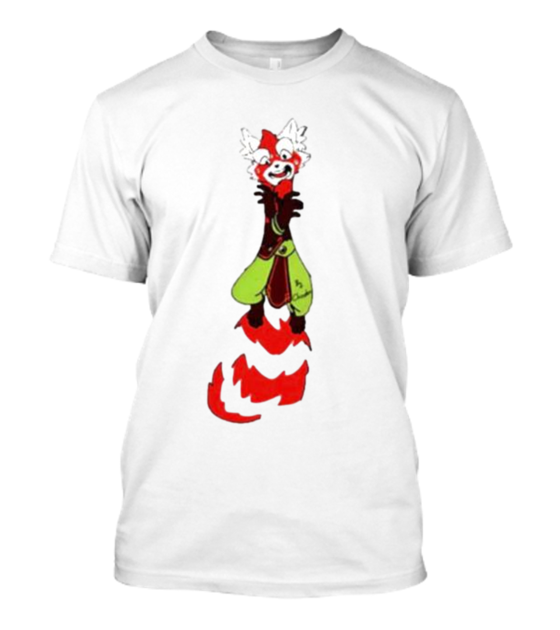 Joseph AK Twoucan Chirenbo Red Panda Standing Green Pants T-Shirt