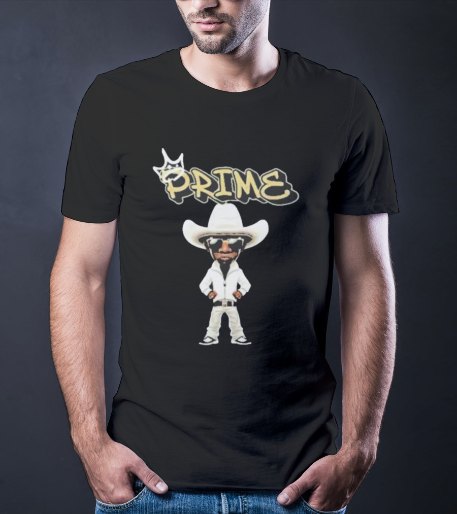Prime King Deion Sanders Cowboy Outfit Iconic T-Shirt