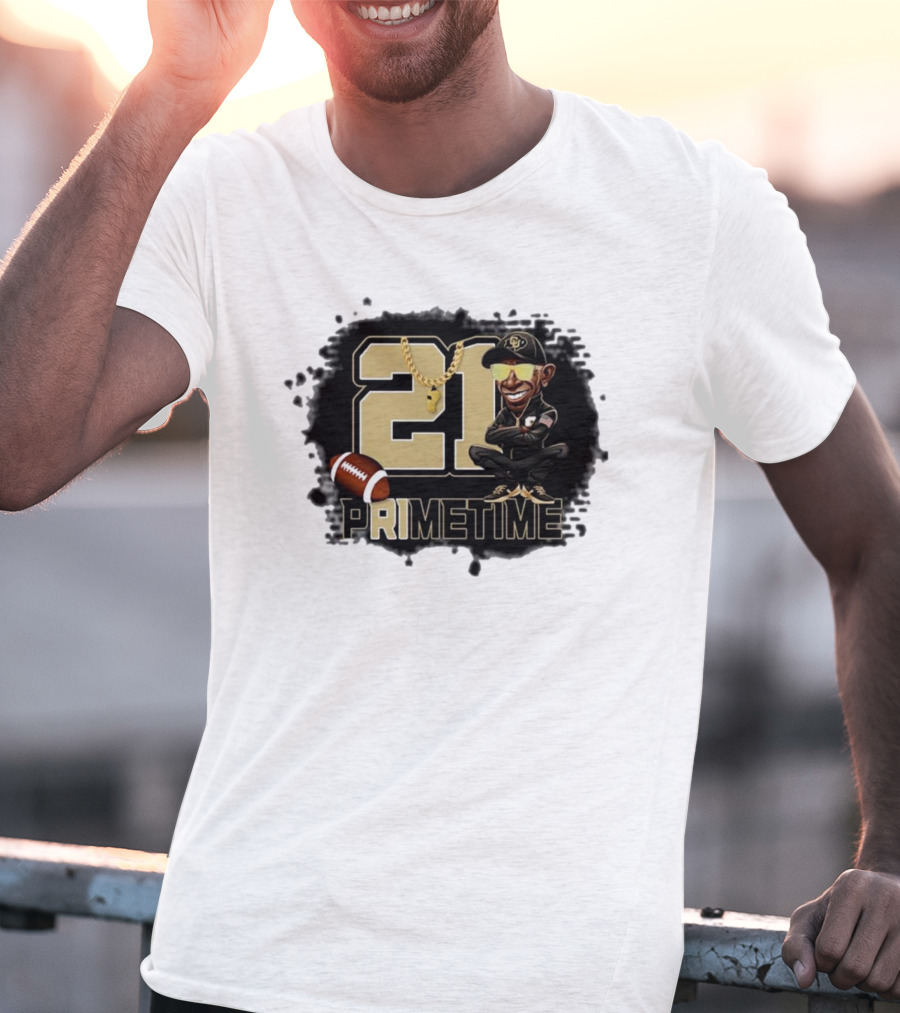 21 Prime Time Football Deion Sanders Coach Swea Mens Womens T-Shirt