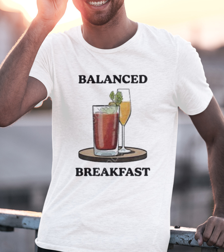 Balanced Breakfast Bloody Mary Mimosa Duo T-Shirt