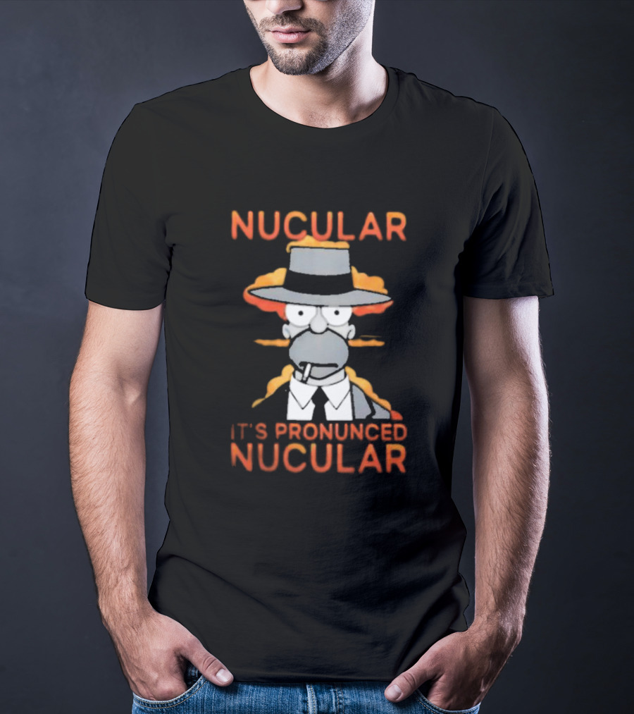 Noir Homer Nucular It’s Pronounced Nucular T-Shirt