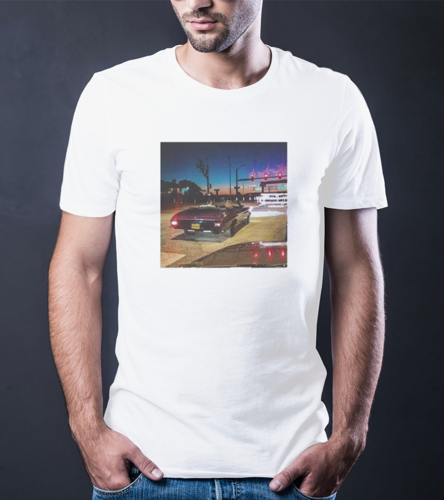 Intheclutch Bad Blood Taylor Night Drive Vintage Car Scene T-Shirt