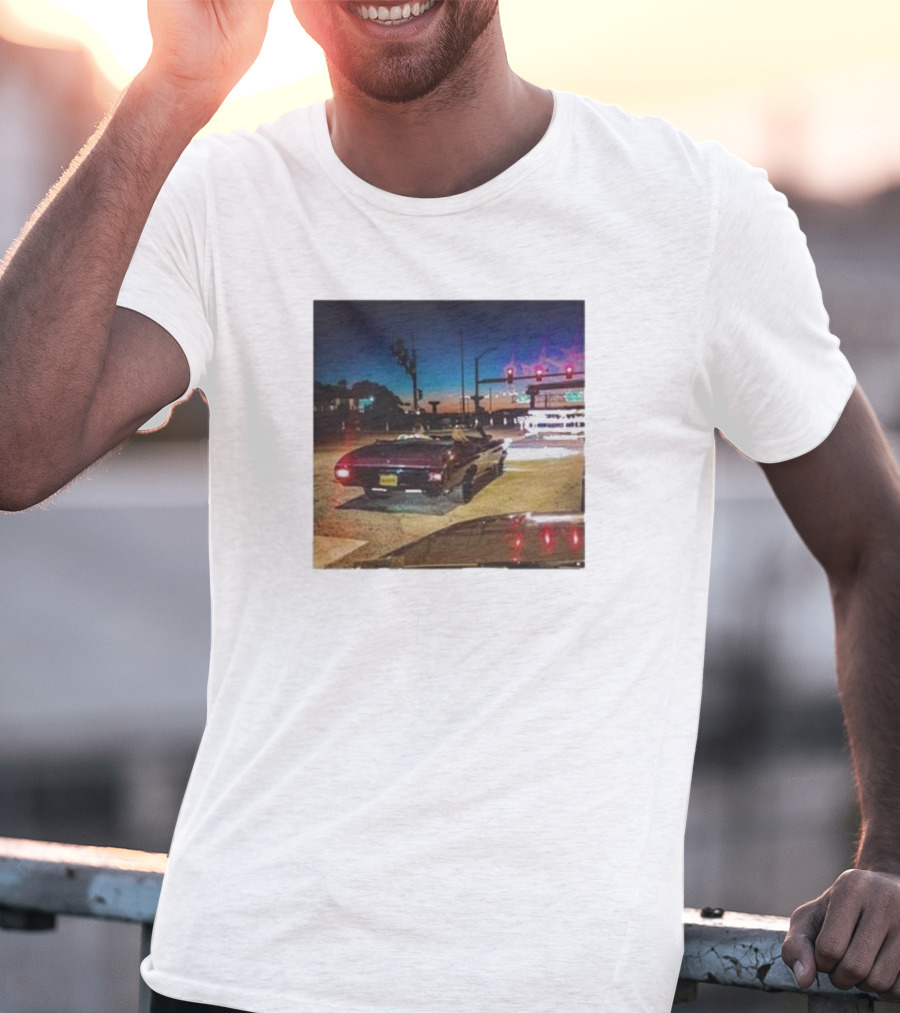 Intheclutch Bad Blood Taylor Night Drive Vintage Car Scene T-Shirt