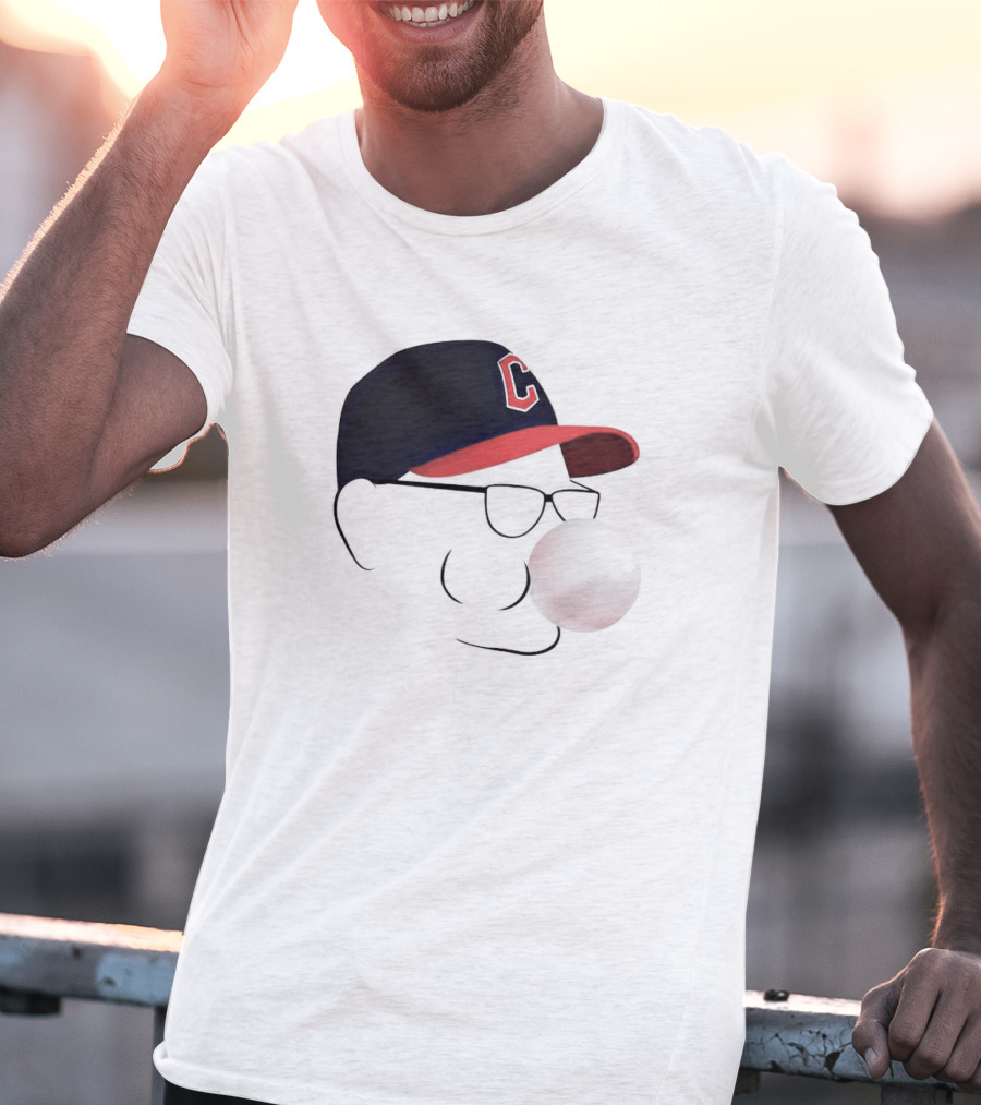 Terry Francona Tito Bubblegum C Logo Hat T-Shirt