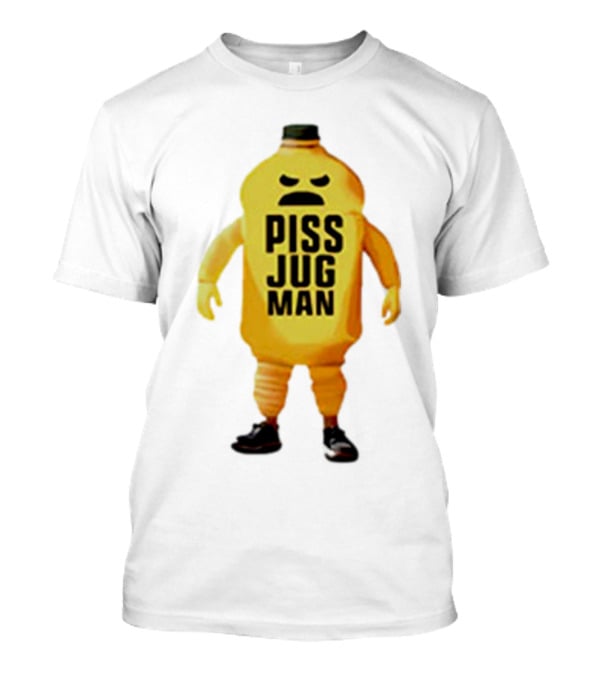 Piss Jug Man Mascot Character With Attitude And Sneakers T-Shirt