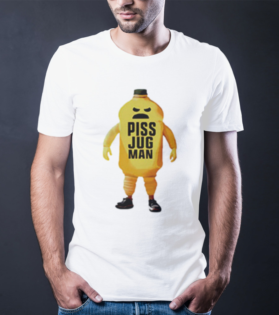 Piss Jug Man Mascot Character With Attitude And Sneakers T-Shirt