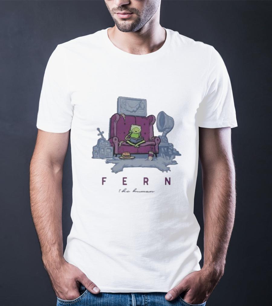 Fern The Human Adventure Time Sitting On Couch T-Shirt
