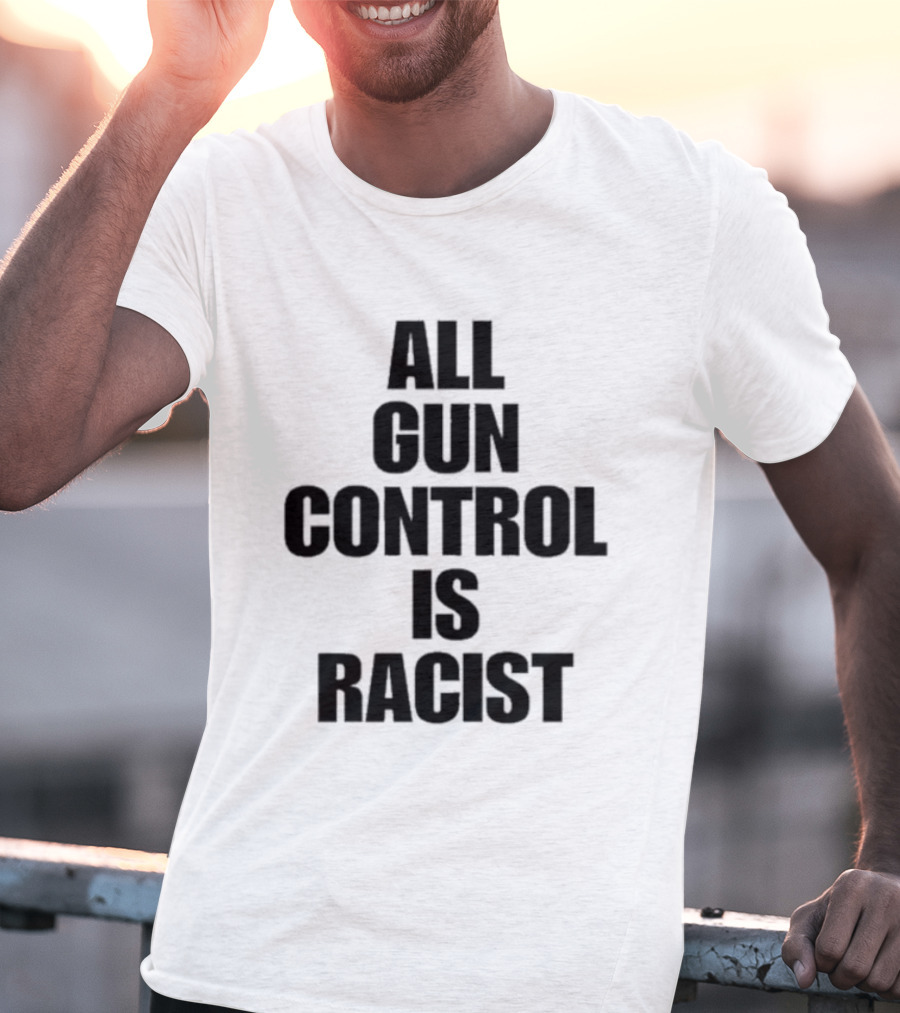 Black Patriot Vet All Gun Control Is Racist T-Shirt