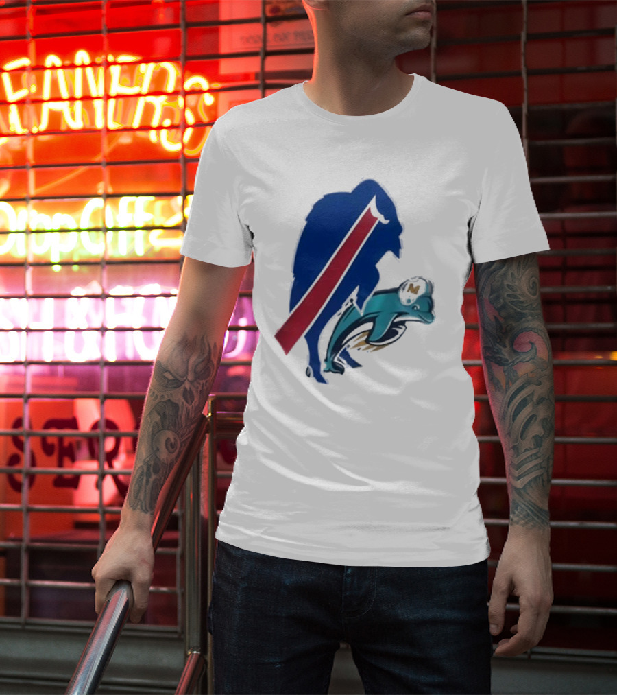 Buffalo Bills Doggy Miami Dolphins T-Shirt