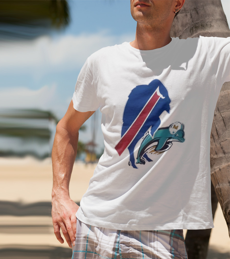 Buffalo Bills Doggy Miami Dolphins T-Shirt