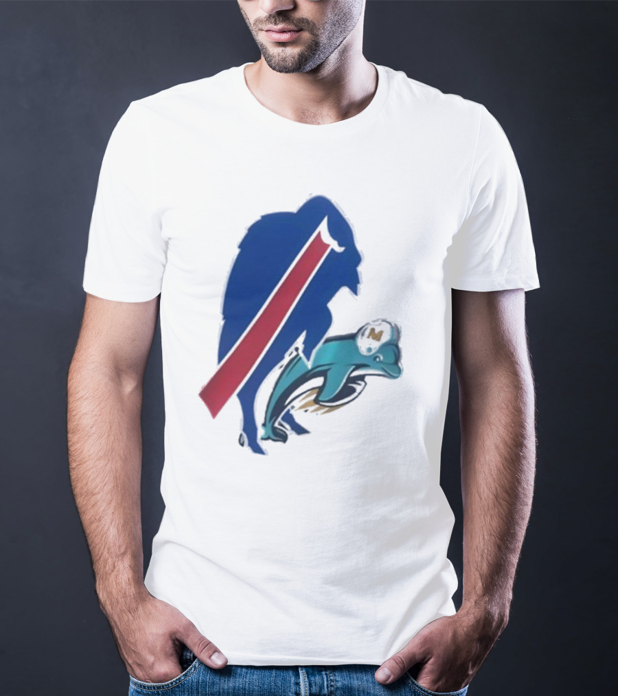 Buffalo Bills Doggy Miami Dolphins T-Shirt
