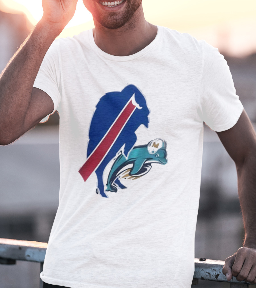 Buffalo Bills Doggy Miami Dolphins T-Shirt