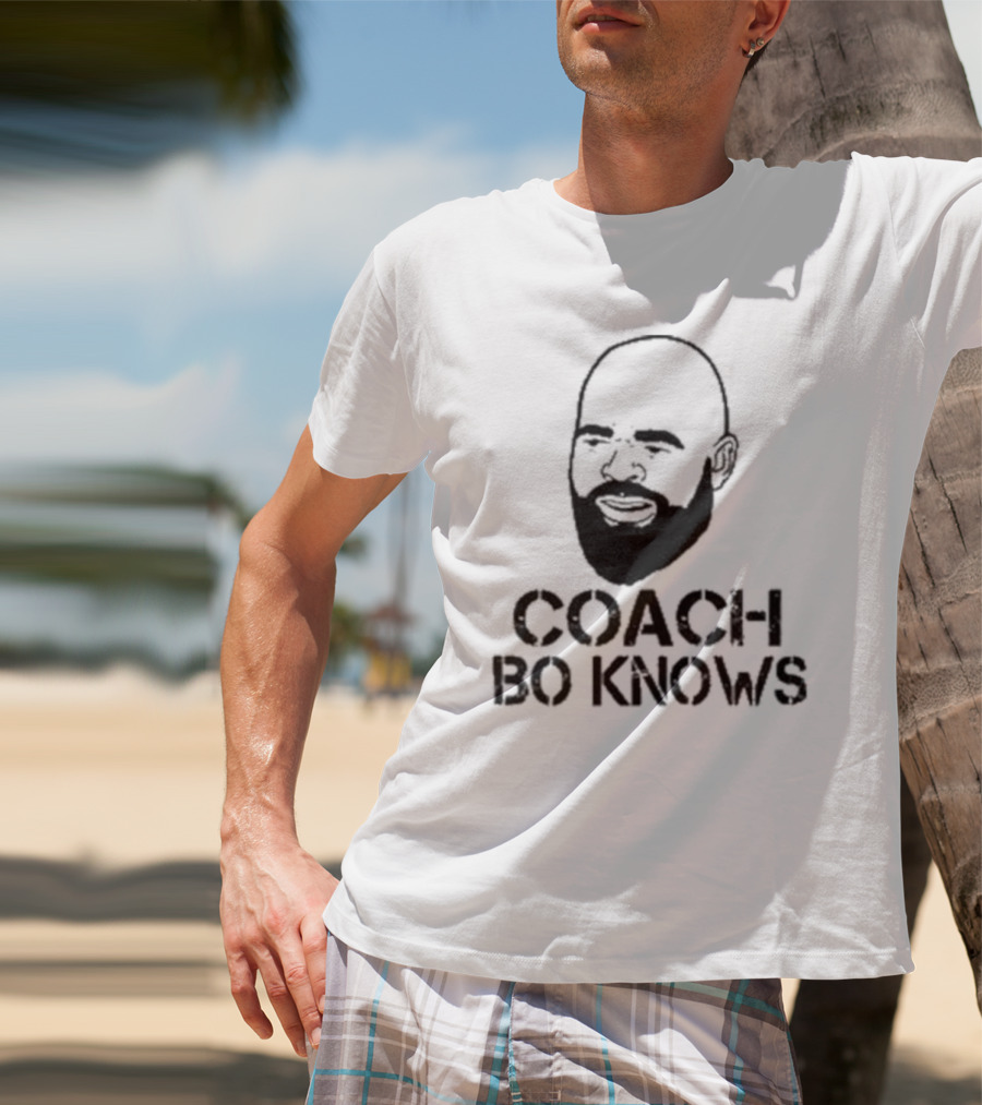 Coach Bo Knows Bald Beard T-Shirt