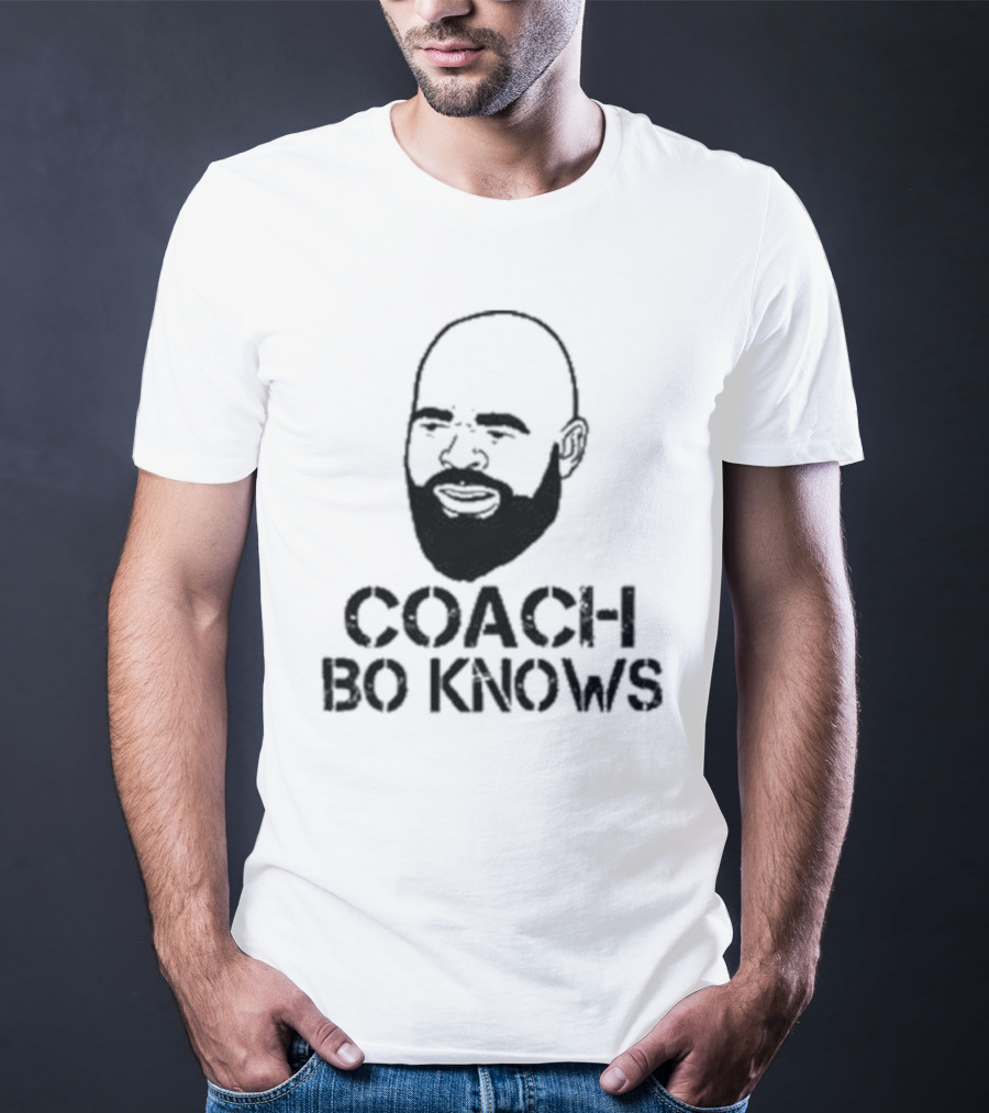 Coach Bo Knows Bald Beard T-Shirt