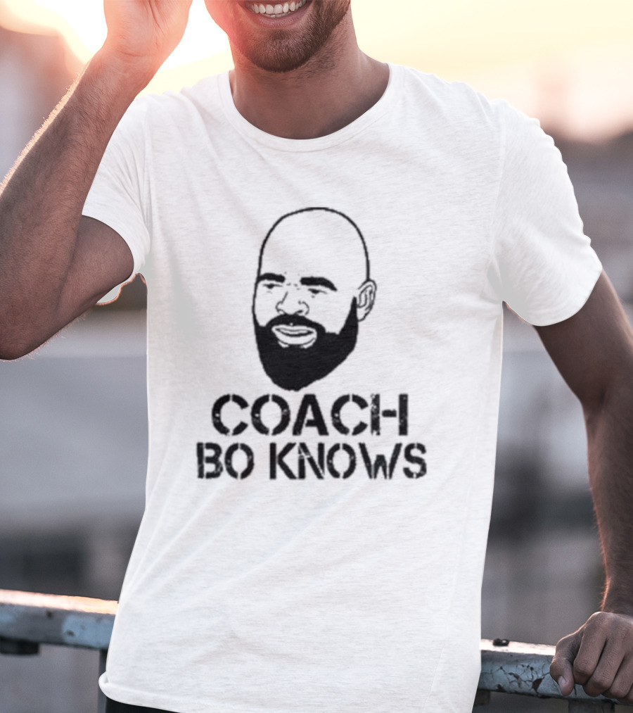 Coach Bo Knows Bald Beard T-Shirt