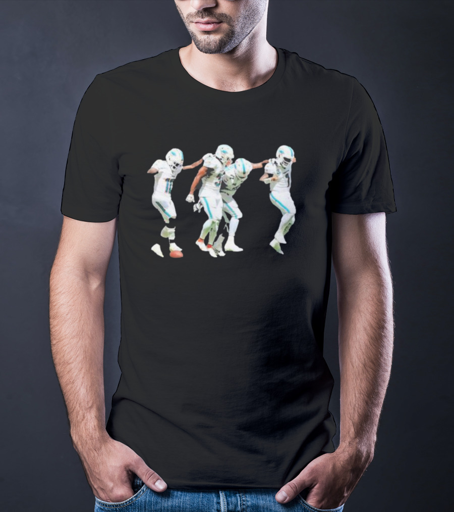 Miami Dolphins Players Celebration Dance Team Spirit T-Shirt