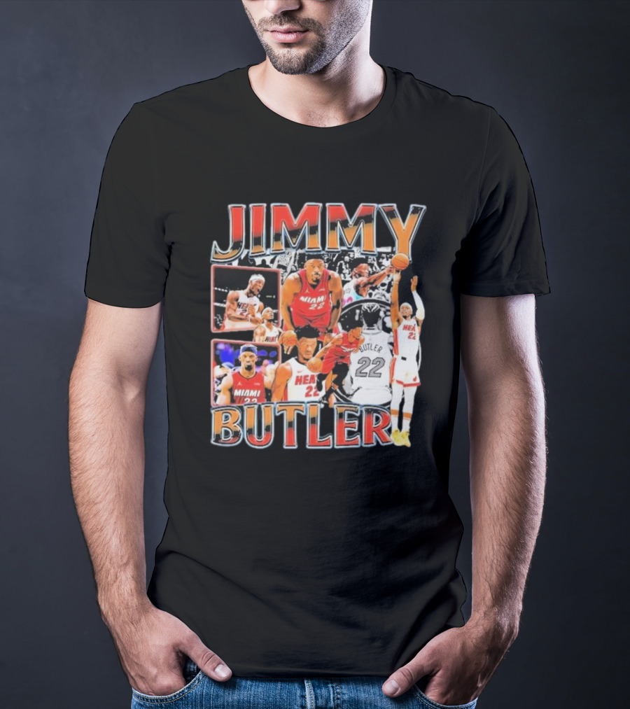 Jimmy Butler Miami Heat Emo Basketball Game Hair Funny Vintage Fear The Hair T-Shirt