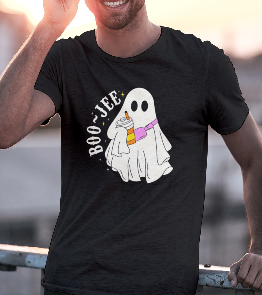 Boo Jee Ghost Cute Funny Halloween Ghost Boo-Jee T-Shirt