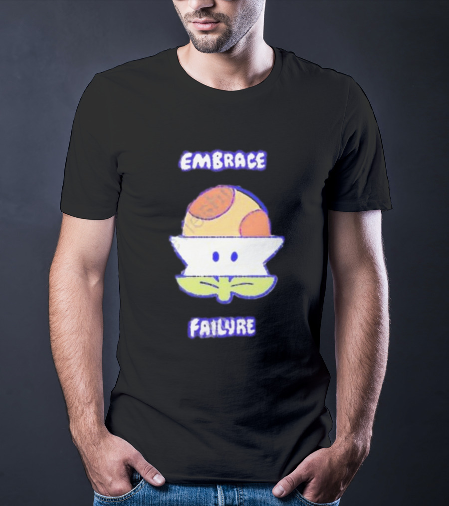 Embrace Failure Evantickles Pixel Mushroom T-Shirt