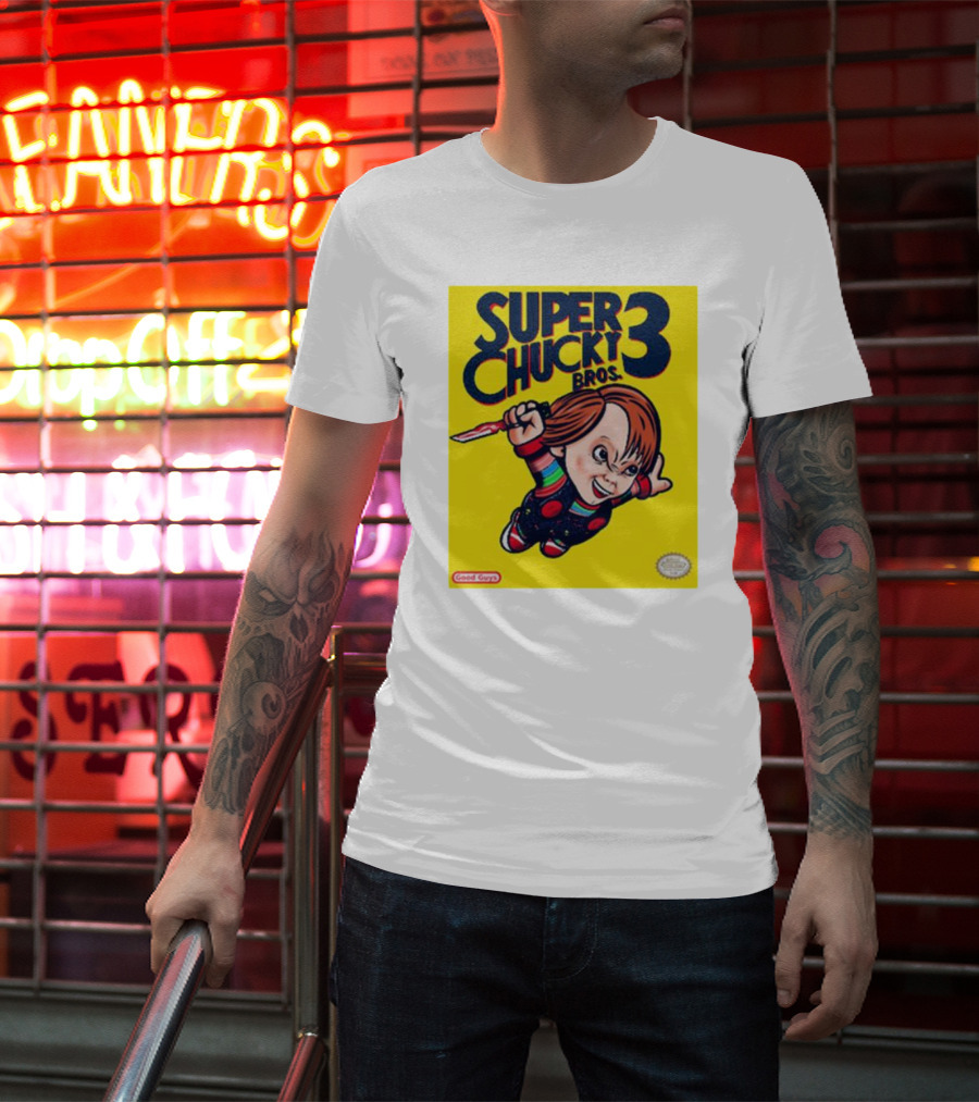 Super Chucky Bros 3 Good Guys Retro Game T-Shirt