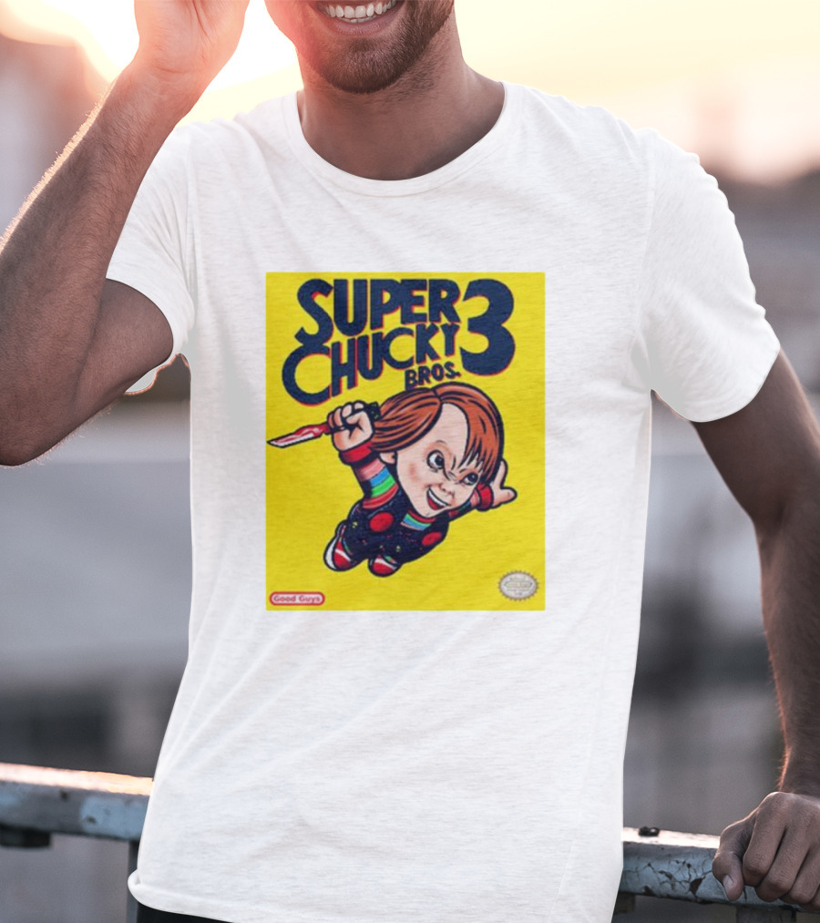 Super Chucky Bros 3 Good Guys Retro Game T-Shirt