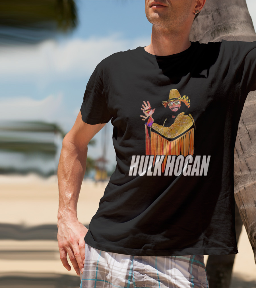 Macho Hulk Hogan Retro Style Wrestler Costume T-Shirt
