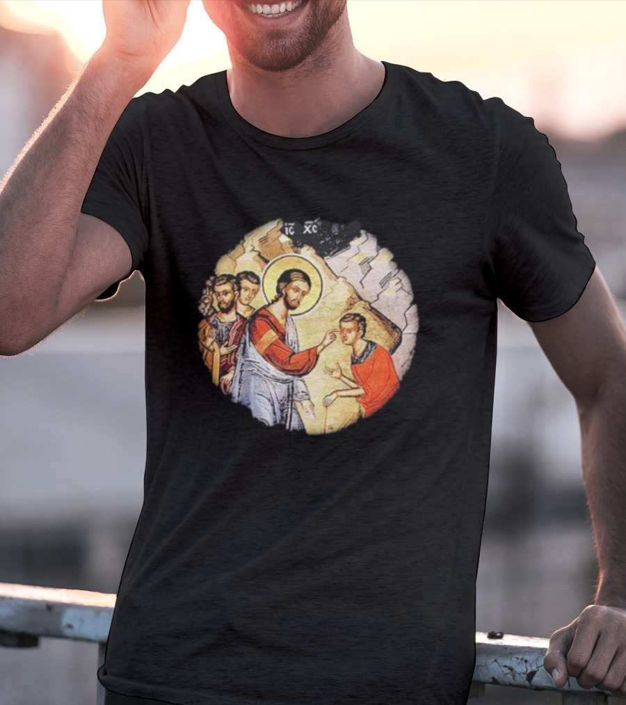 IC XC Jesus Byzantine Icon Healing Scene T-Shirt