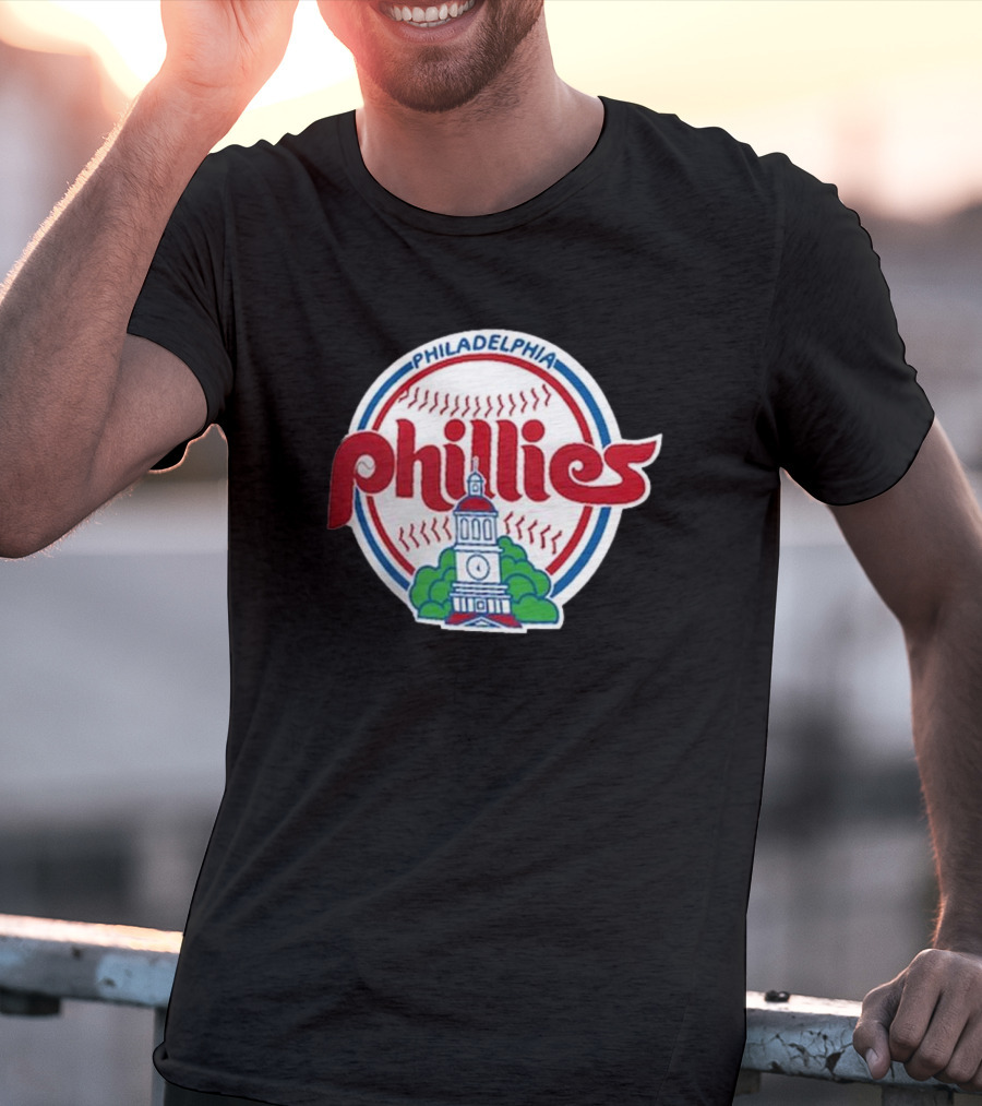 Philadelphia Phillies Cooperstown Collection Historic Liberty Bell Baseball T-Shirt