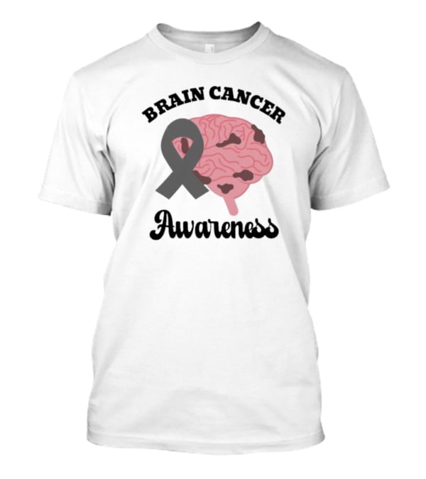 Brain Cancer Awareness Pink T-Shirt